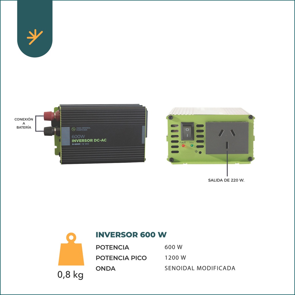 Kit Solar Completo Autoinstalable Energia Panel Bateria K1