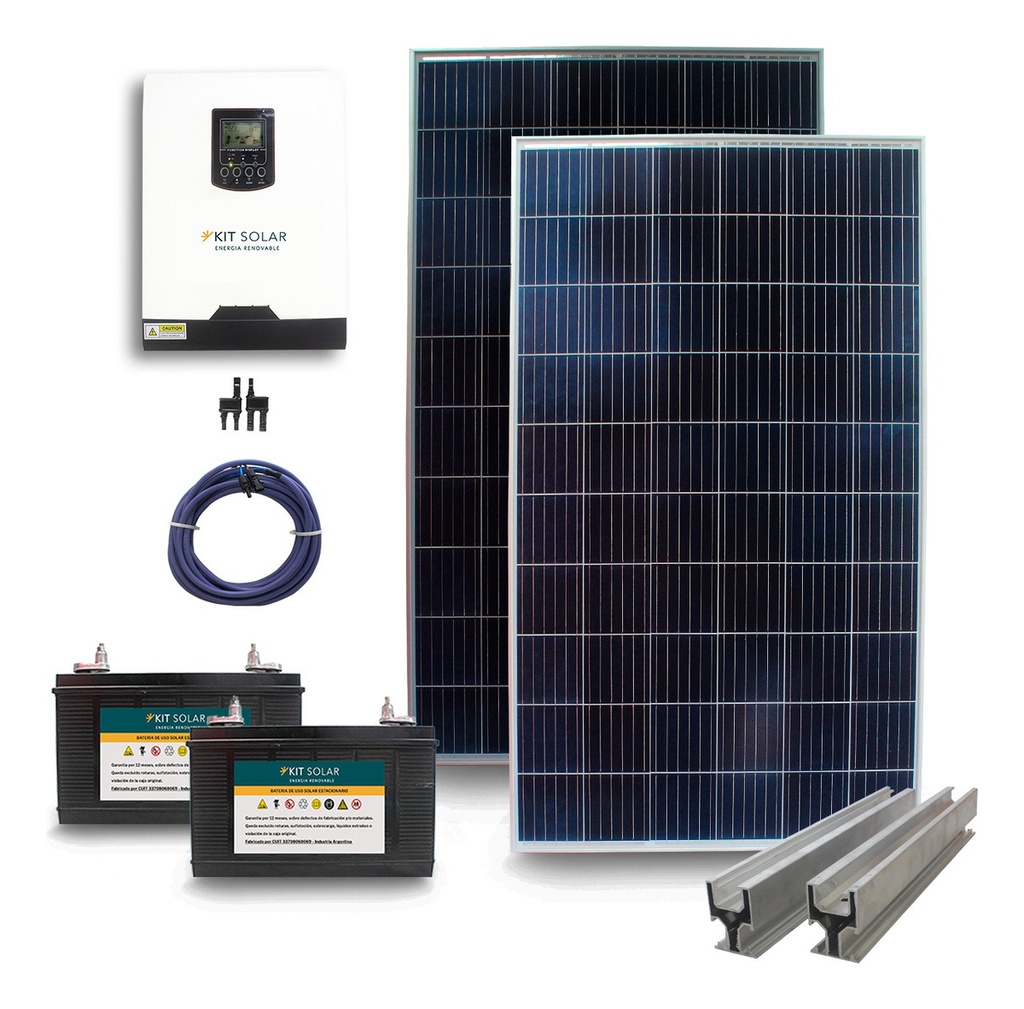 Kit Solar Completo Inteligente Para Casas 2 Paneles 270w 1s