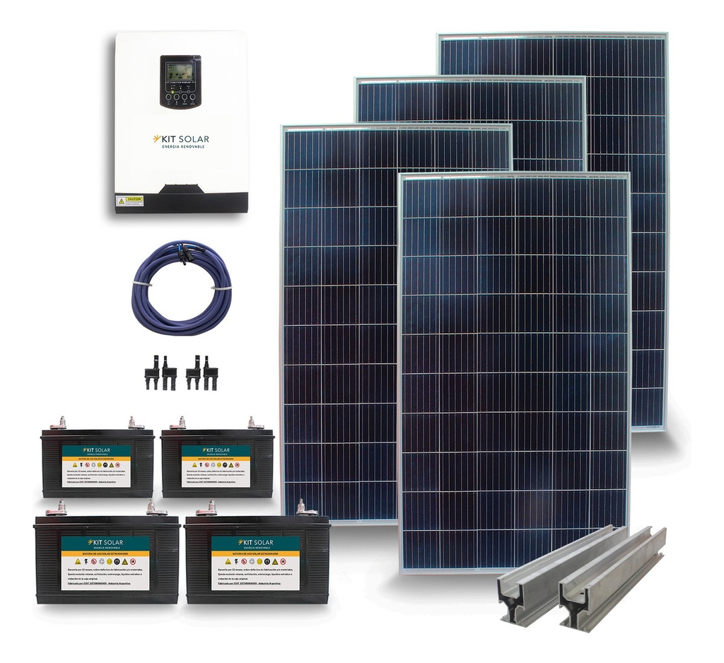 Kit Solar Completo Inteligente Paneles 270 Inverter 3000w 3s