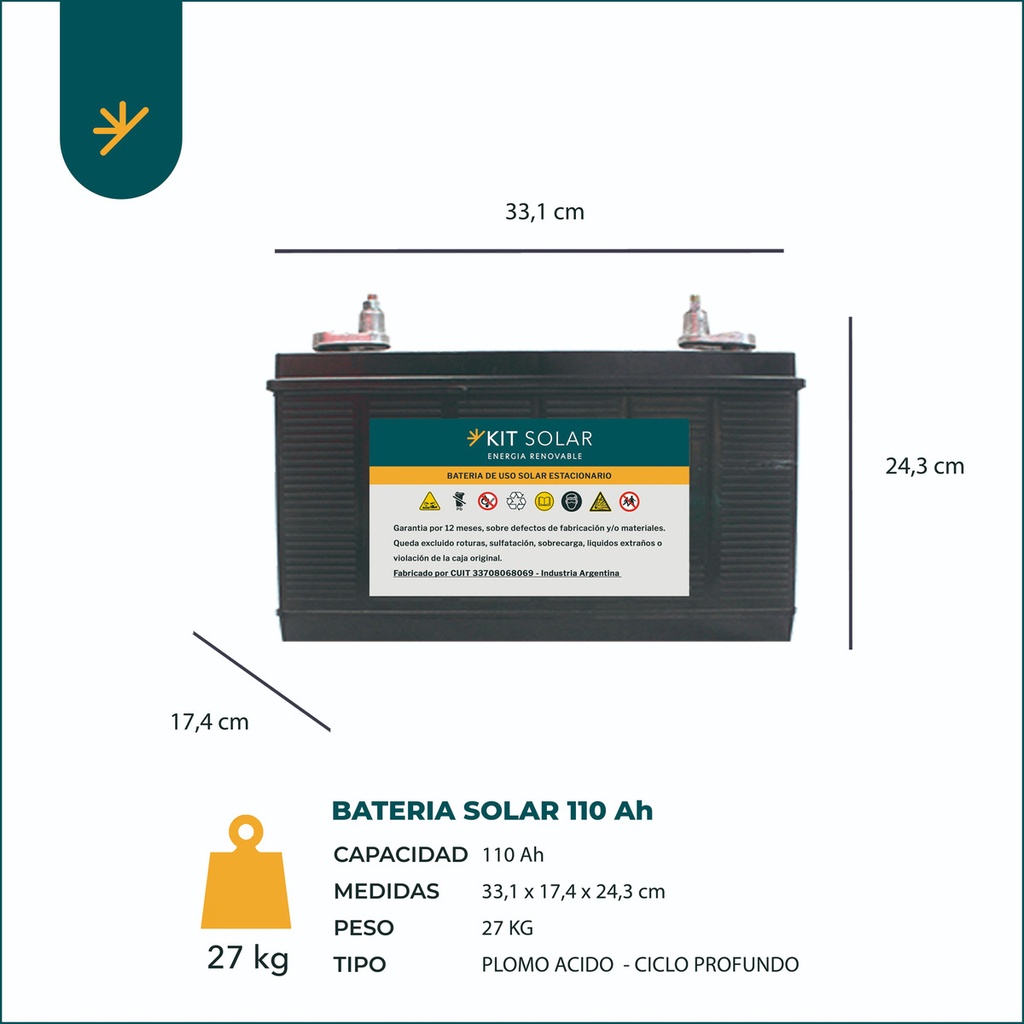 Kit Panel Solar Completo 2x100w Usb Energia Casa Rodante K8