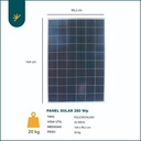 Panel Solar Policristalino 280wp 24v 60 Celdas Luxen