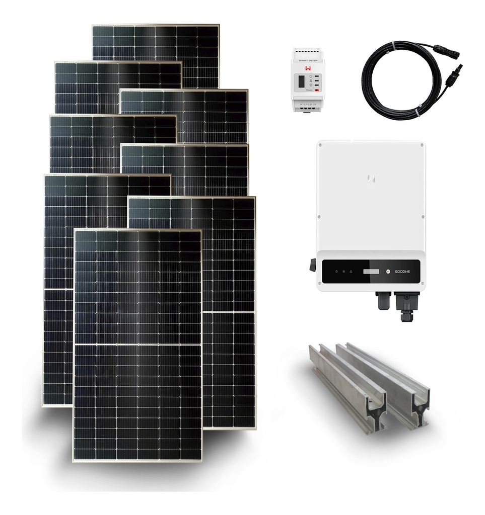 Kit Solar Ahorro 6000 W Casas Con Red Eléctrica | Intermedio