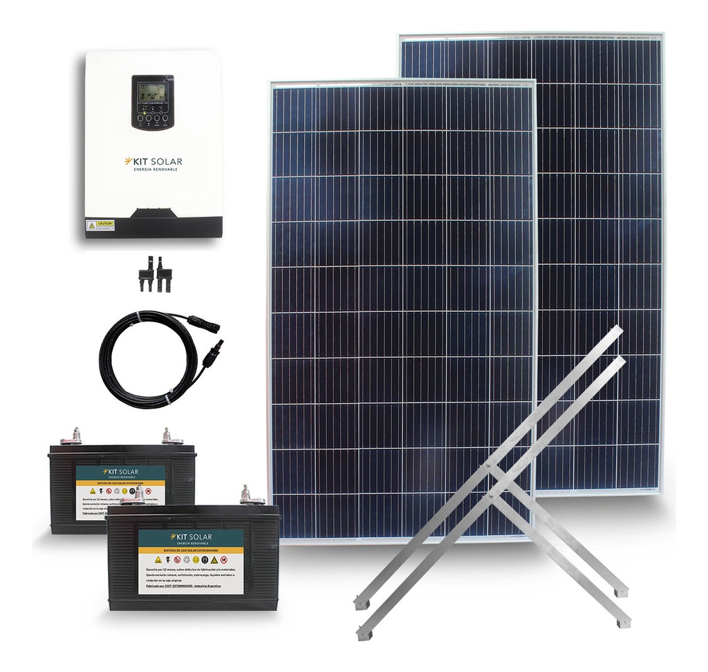 Kit Solar Para Casas Completo Paneles 270w Inversor 3000w 1s