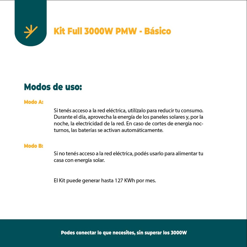 Kit Solar Para Casas Completo Paneles 270w Inversor 3000w 1s