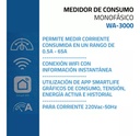 Medidor De Consumo Digital Monofásico Wifi 220v