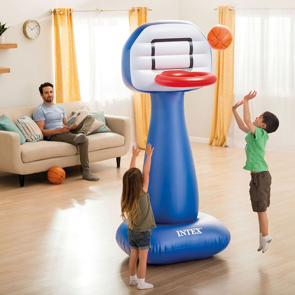 Aro De Basket Para Nenes Inflable - Aro + 2 Pelotas | Intex