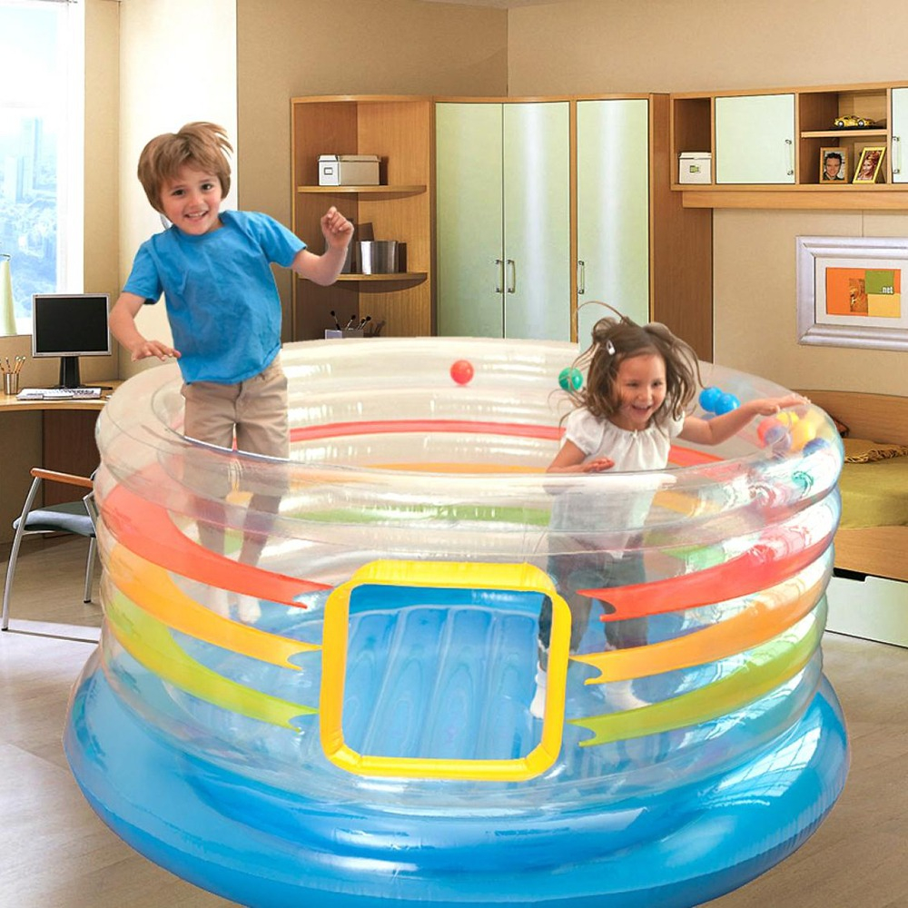 Inflable Saltarin Para Chicos Redondo 182x86 - Intex Casa