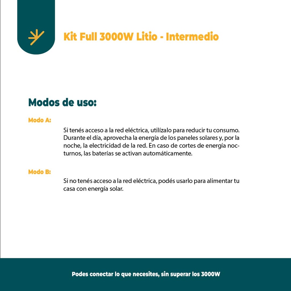 Kit Solar 3000w Con Bateria De Litio - Inversor Mppt