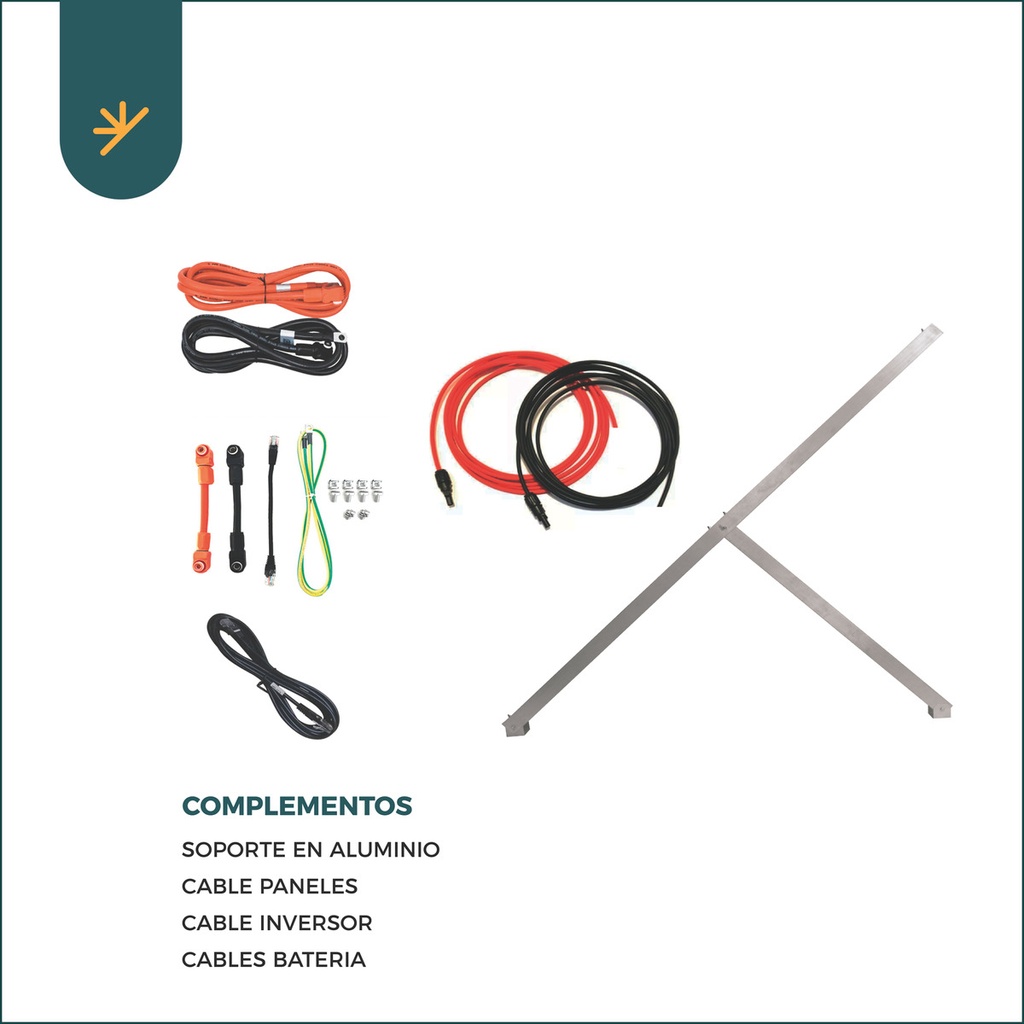 Kit Solar 3000w Con Bateria De Litio - Inversor Mppt