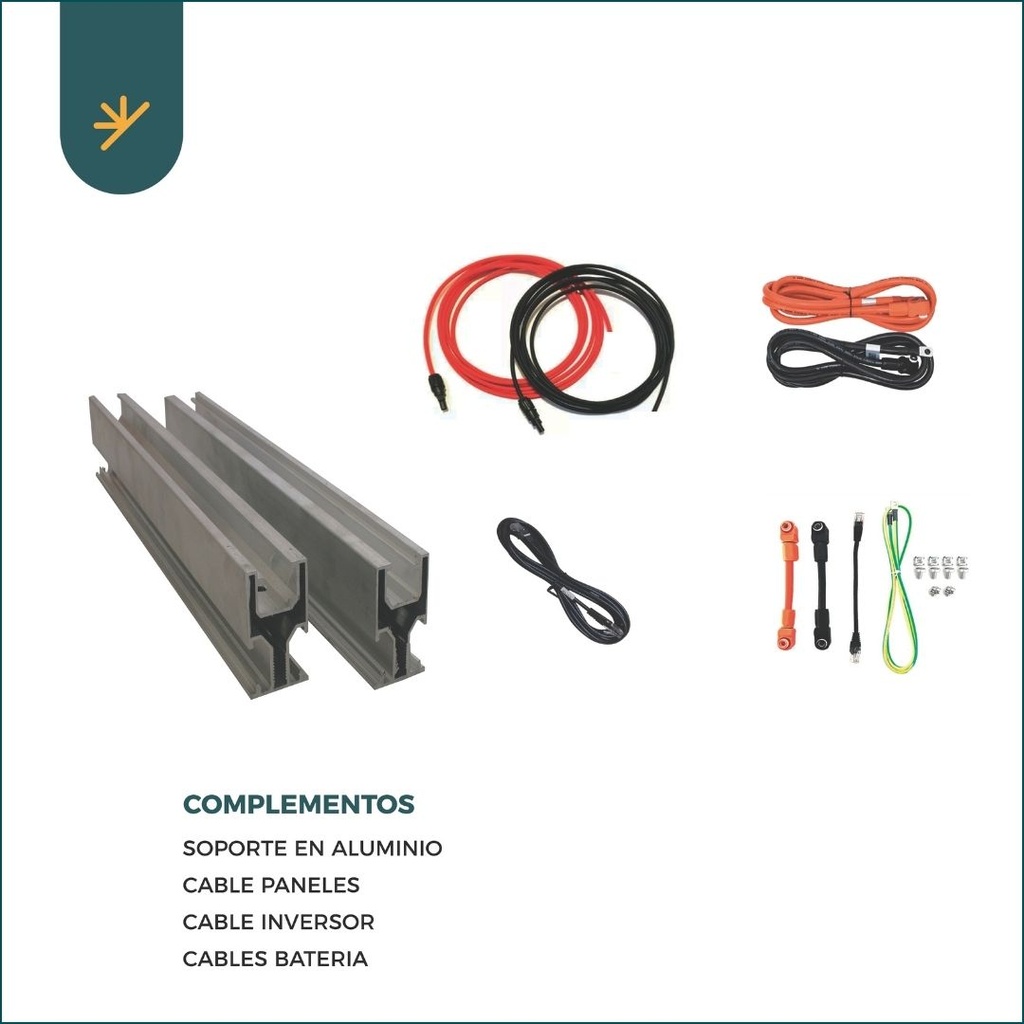 Kit Solar 3000w Con Bateria De Litio Mppt | Premium
