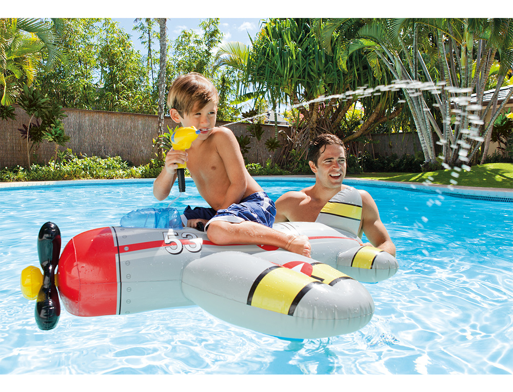 Intex Avion C/pistola Agua ( 132 X 130 Cm )