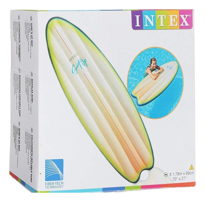 Colchoneta P/ Agua Intex Tabla De Surf ( 178 X 69 Cm )