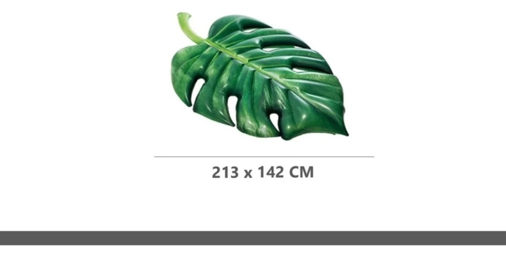 Colchoneta Inflable Hoja De Palmera Vinilo 213x142 Cm Intex 58782