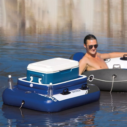 Conservadora Inflable Porta Bebida Flotador De Pileta Intex