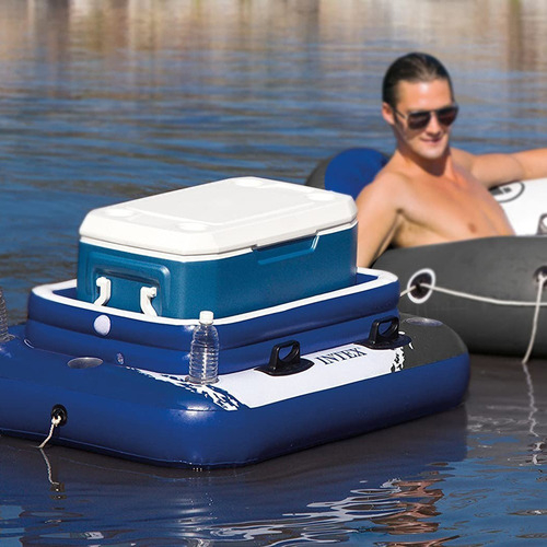 Conservadora Inflable Porta Bebida Flotador De Pileta Intex