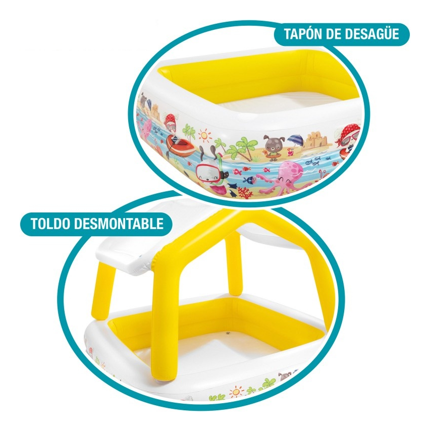 Pileta Inflable Intex C/techo Desmontable