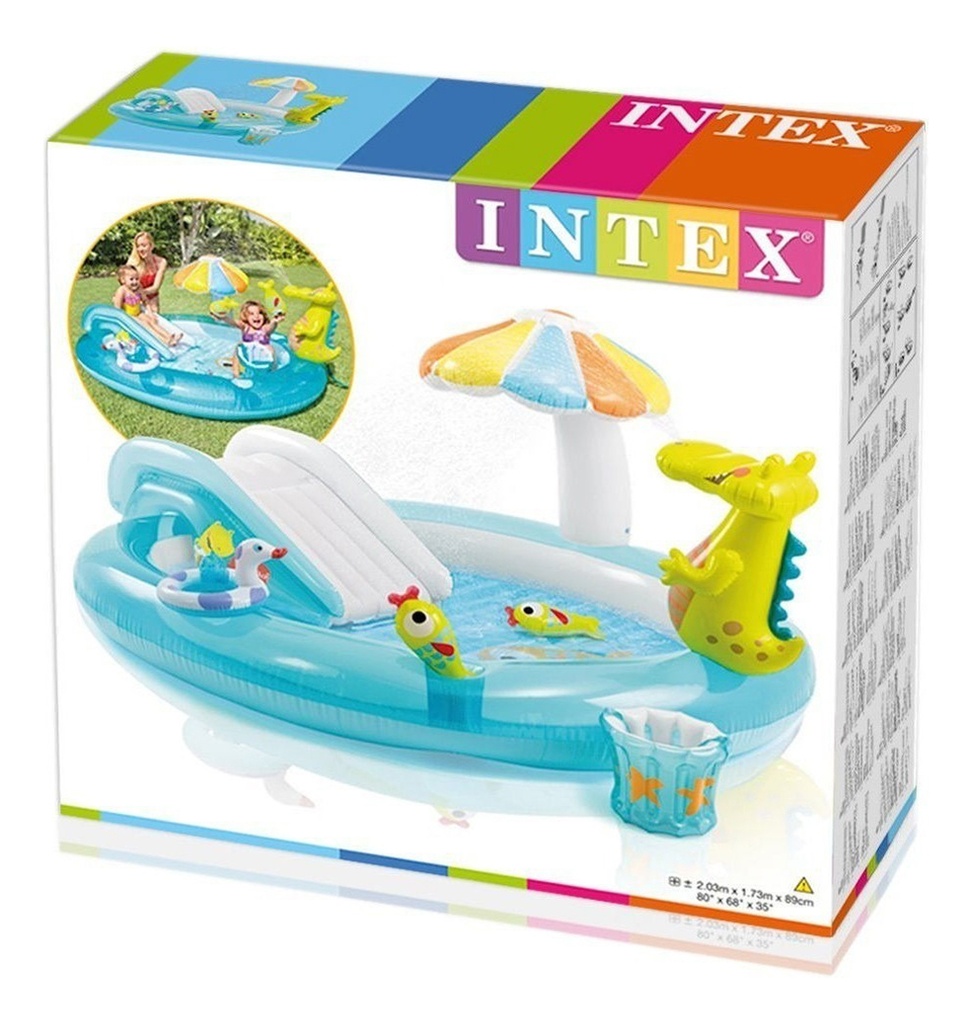 Playcenter Inflable Intex Gator - 203 X 173 X 89 Cm