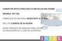 Cobertor Para Pileta Estructural Redondo Intex Frame 457 Cm