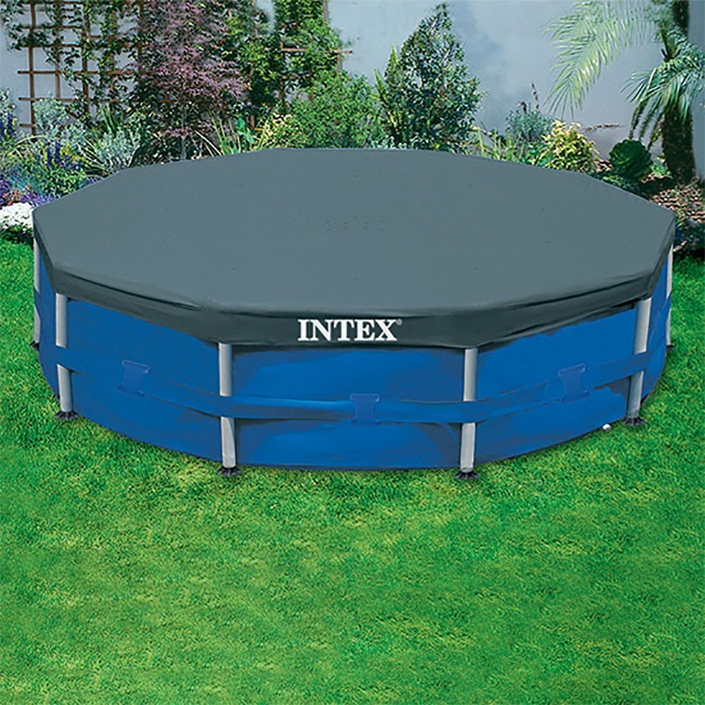 Cobertor Para Pileta Estructural Redondo Intex Frame 457 Cm