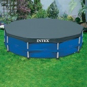 Cobertor Para Pileta Estructural Redondo Intex Frame 457 Cm