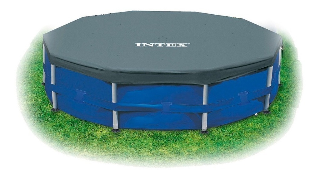 Cobertor Para Pileta Estructural Redondo Intex Frame 457 Cm