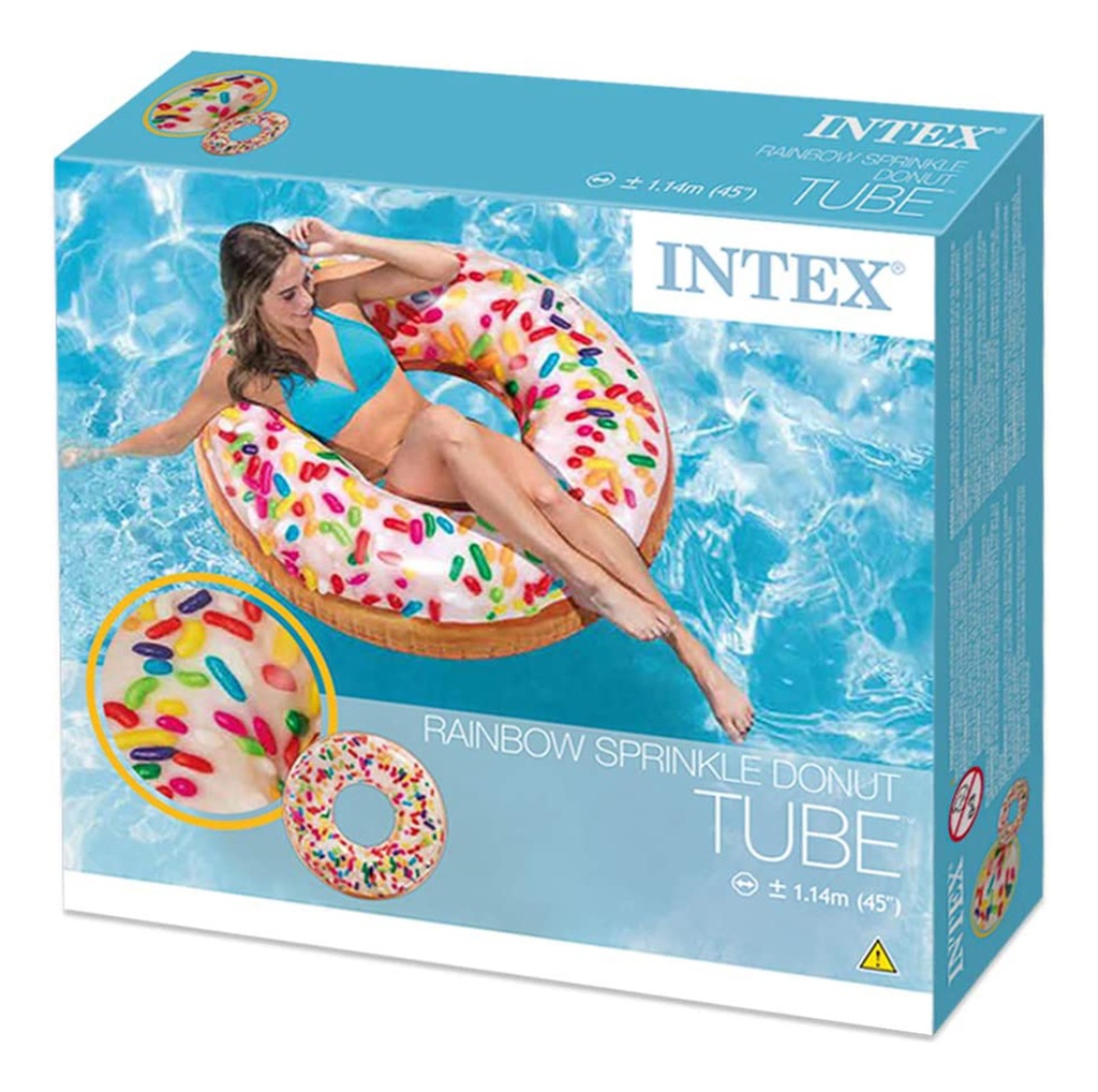 Colchoneta Inflable Donna Con Chispas Niños 114x114 Cm Intex