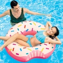 Flotador Inflable Pileta Intex Rueda Donut Glaseada 94 Cm Color Rosa Pálido 56265