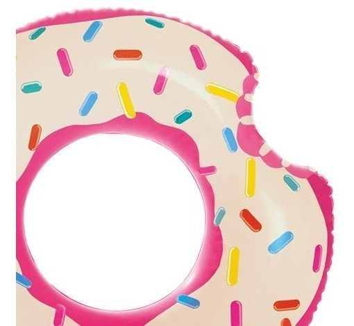 Flotador Inflable Intex Donut Rosa - 107 Cm