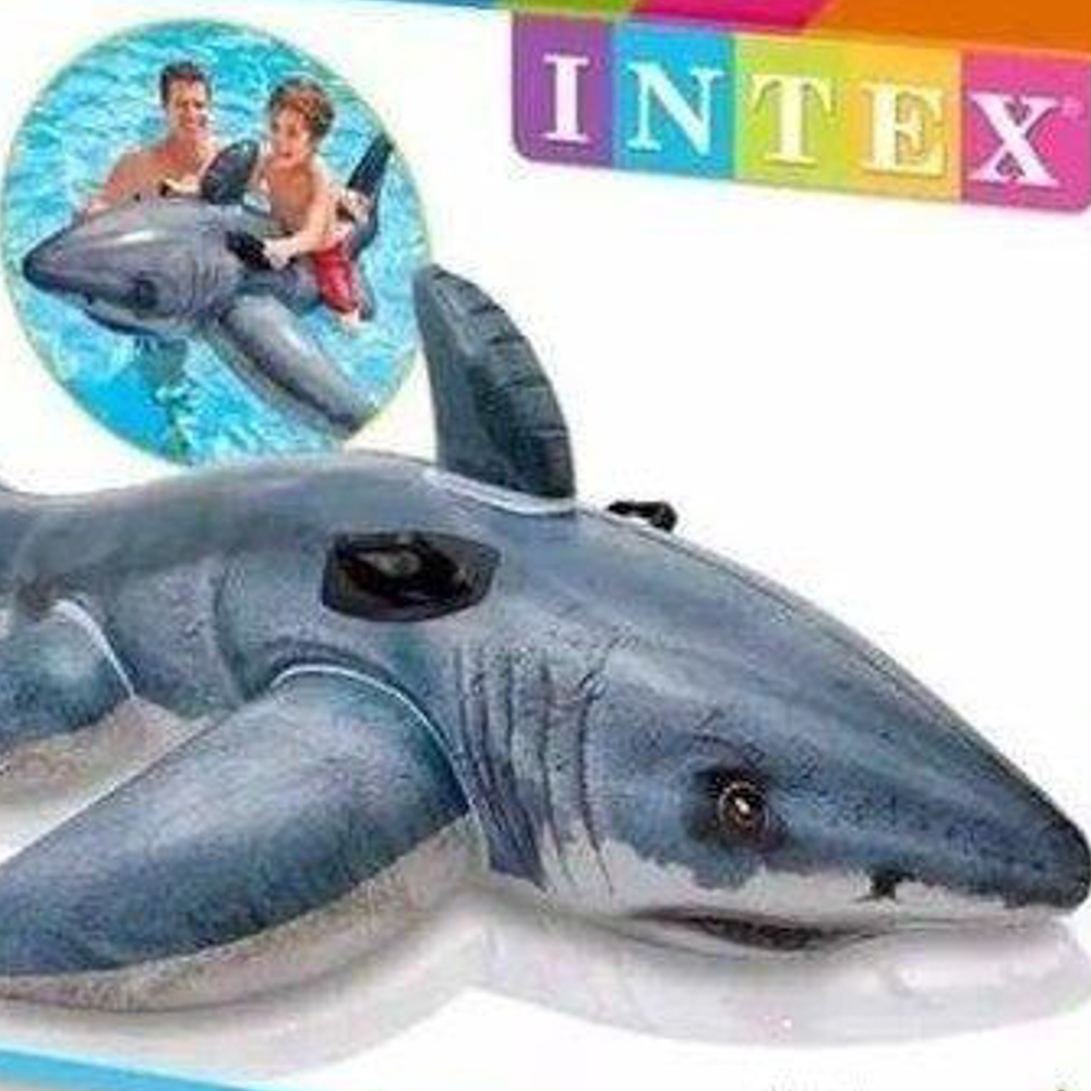 Inflable Intex Tiburon Blanco - 173 X 107 Cm
