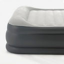 Colchón Inflable Intex 2 Plazas Eléctrico Somier Deluxe Color Gris