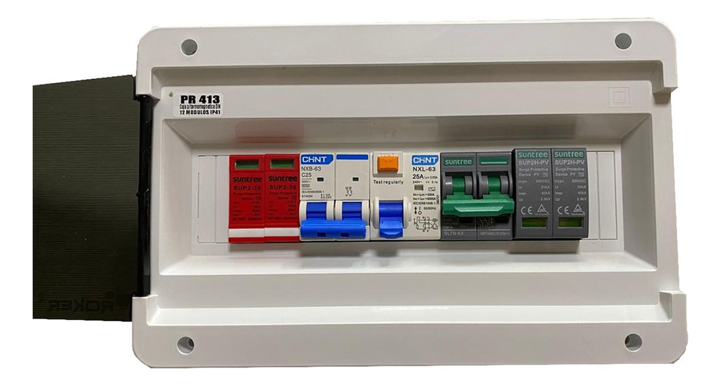 Tablero De Protecciones Para Kit Solar On Grid Monofásico