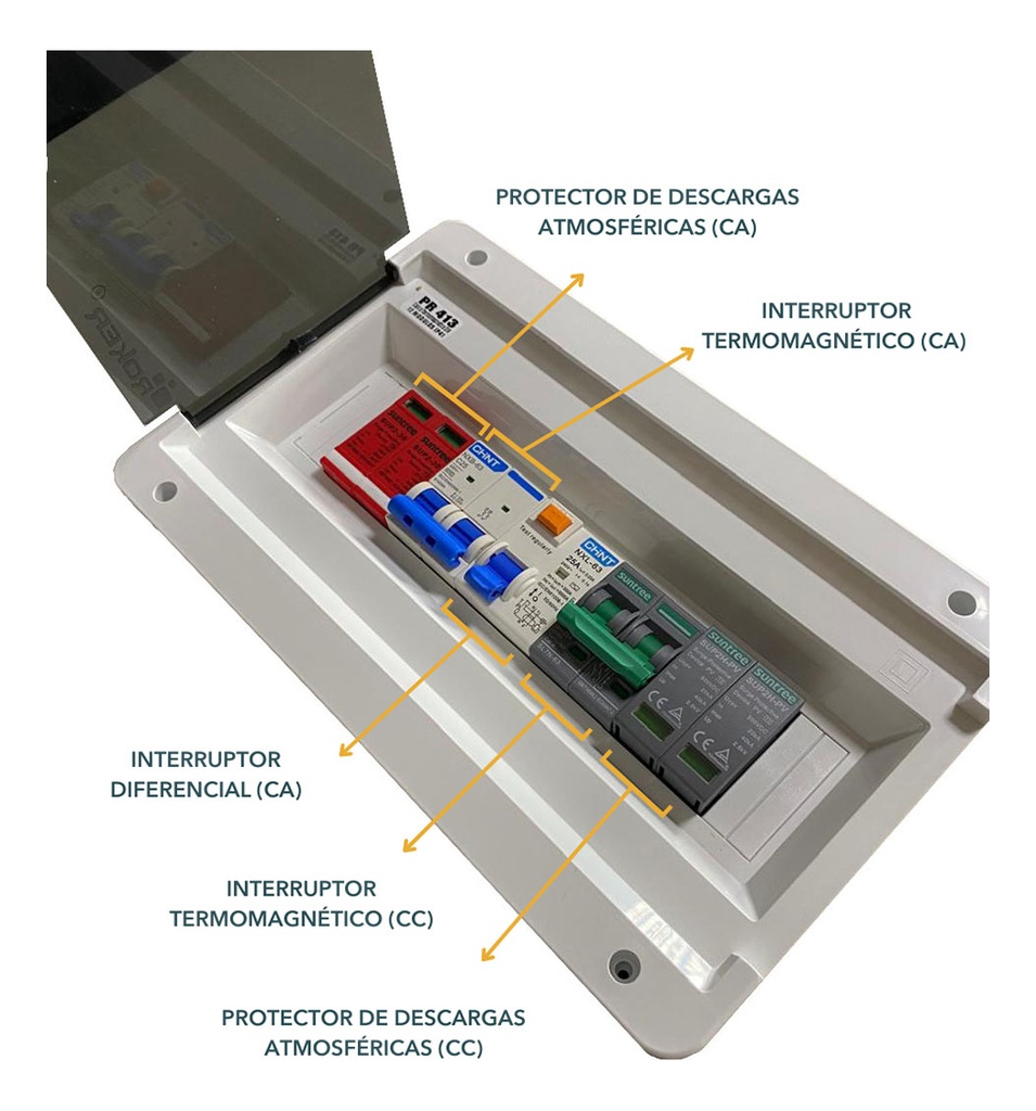 Tablero De Protecciones Para Kit Solar On Grid Monofásico