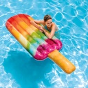 Colchoneta Inflable Flotante Intex Paleta Helado Colores 58766 191x76 Cm