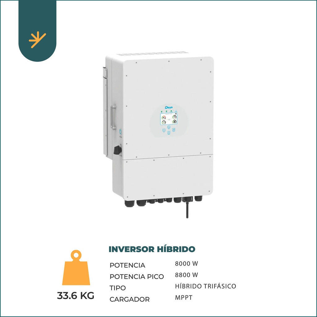 Inversor Híbrido Deye - 8 Kw Trifásico