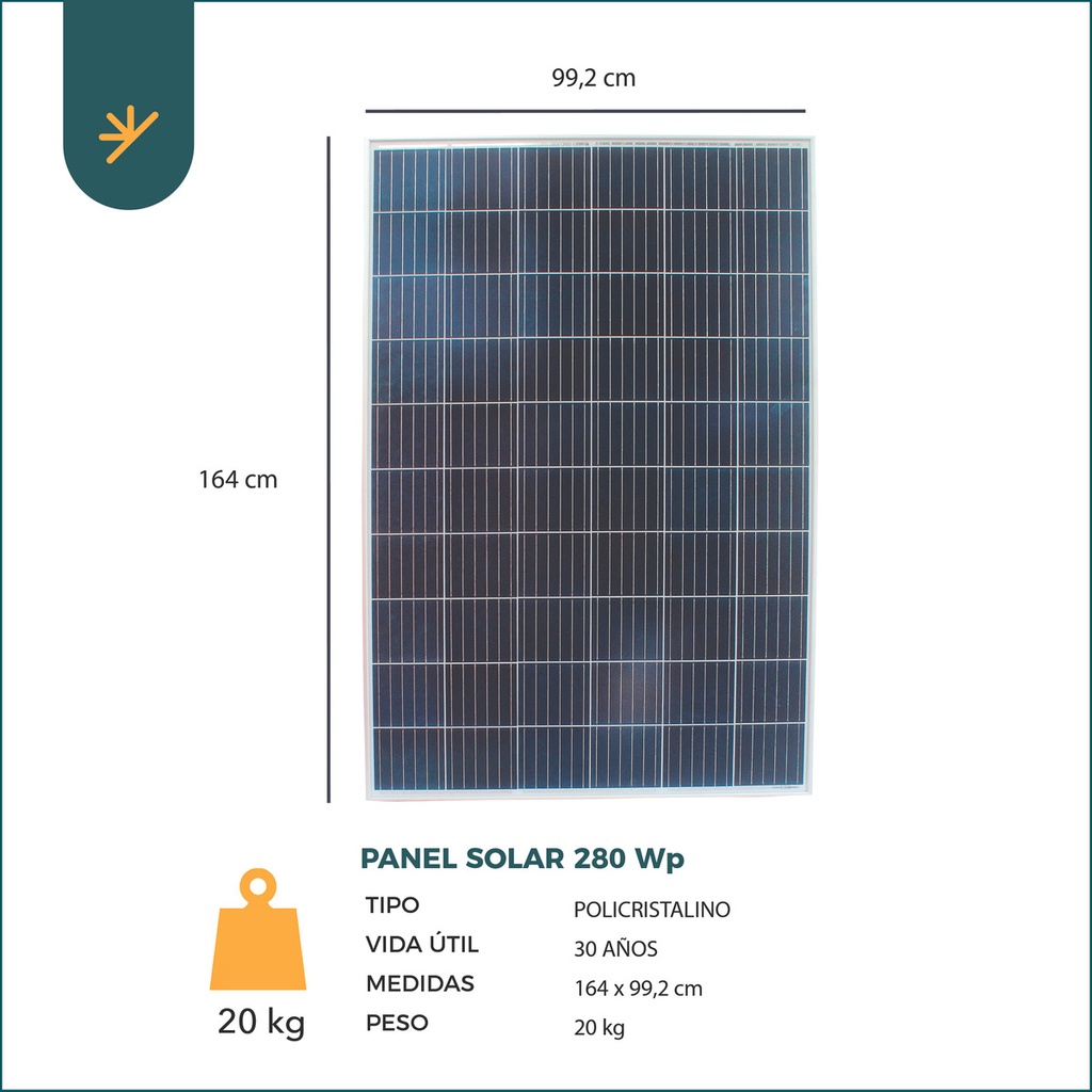 Panel Solar Monocristalino 185wp 12v 36 Celdas Kit Solar