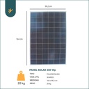 Panel Solar Monocristalino 185wp 12v 36 Celdas Kit Solar