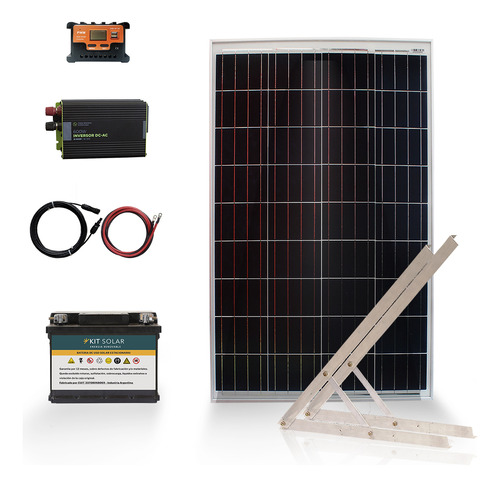 Kit Solar Completo Autoinstalable Energia Panel Bateria K1