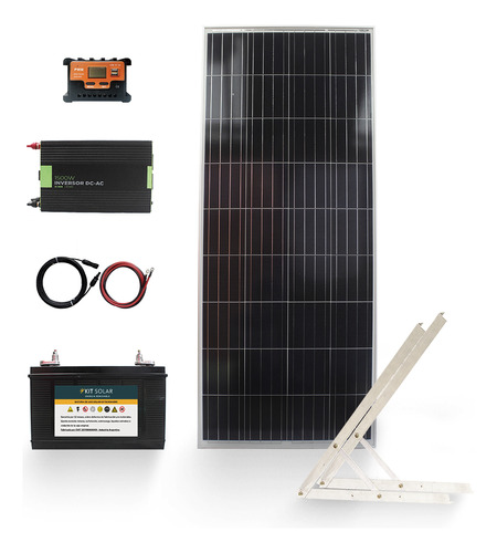 Kit Solar Completo 1500w Onda Pura Con Panel De 160w Usb K11