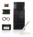 Kit Solar Completo 1500w Onda Pura Con Panel De 160w Usb K11