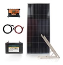 Kit Solar Con Panel 160w Fotocontrol Bateria De 110 Usb 12e