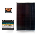 Kit Solar 12v Panel Con Batería Solar Fácil Instalación 12ax
