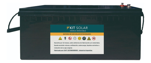 Batería Solar Agm (innovación Gel) Ciclo Profundo 12v 200ah
