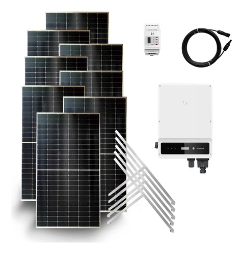 Kit Solar Ahorro 6000 W Casas Con Red Eléctrica | Intermedio