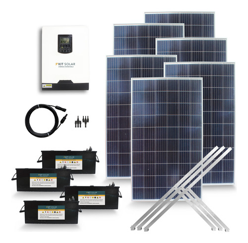 Kit Solar Full 5000w Sistema Completo Onda Pura | Intermedio