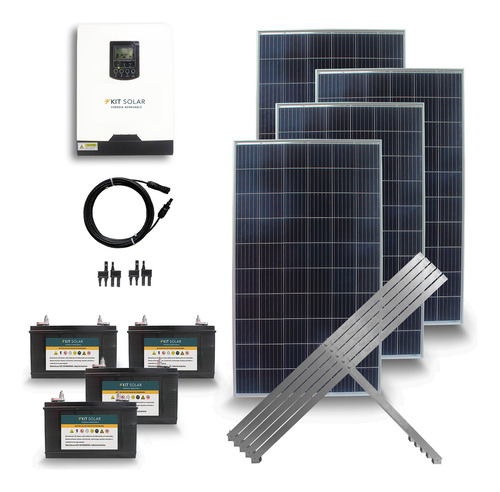Kit Solar Completo Con Paneles 4x270 Energia Para Casas 3s 