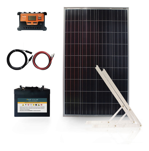 Kit Solar Portátil Panel 100w Batería Agm Completo | Ultra
