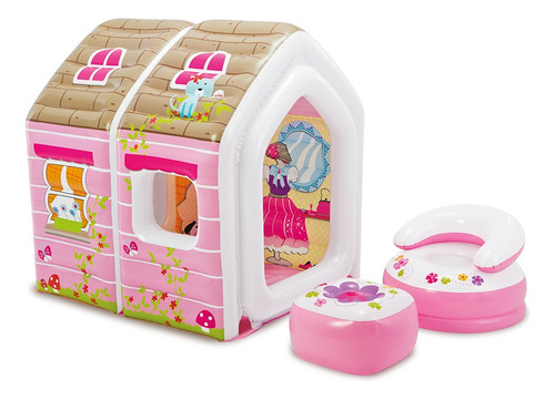 Casita Inflable Princesa 124x109x122 Cm - Casita De Muñeca