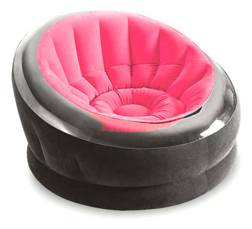 Sillon Inflable Puff Redondo Interior Exterior Intex Empire