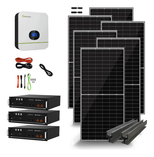 Kit Solar 5000w Con Bateria De Litio - Inversor Mppt