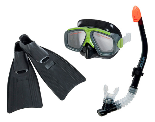 Mascara P/buceo Intex Set C/snorkel+patas De Rana